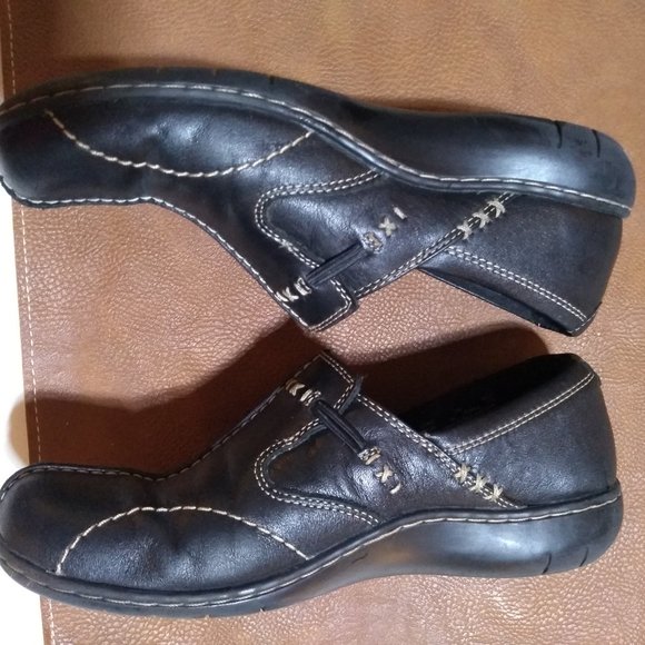 Clarks Bendables Sixty Delta slip-ons, Black - Picture 8 of 9